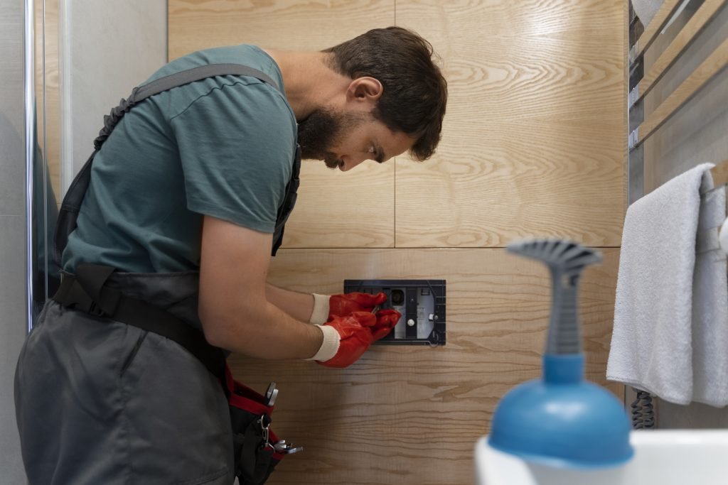 side-view-man-working-as-plumber